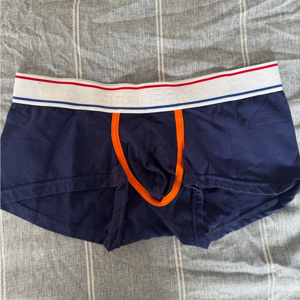 Men's Navy Boxer Briefs